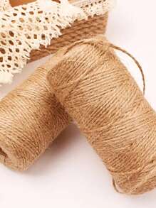 100m Pink & White Gift Wrapping Rope, Ribbon, Packaging Ribbon, Gift Wrapping,  Rope - Khaki - View 2
