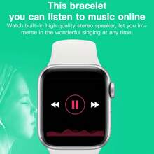 Lemfo 粉紅矽膠錶帶女士智慧運動手錶