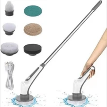 多種刷頭的無線電動清潔刷,裂縫刷,廚房和浴室和家居清潔馬桶刷,魚缸清潔刷,8級防水