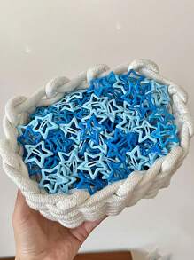 10 cái Xanh Bóng Ngôi sao Kẹp tóc - Nhiều màu - Xem 1