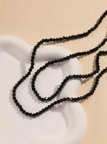 Dây chuyền nhiều lớp - màu đen - Xem 4