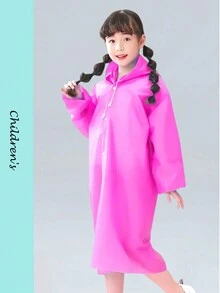 1入組eva材質大人一體式雨衣-男女適用的便攜式戶外旅行雨衣套裝-適用於自行車騎行的雨披-兒童戶外旅行暴動雨披-粉色 - 粉色 - 查看 2