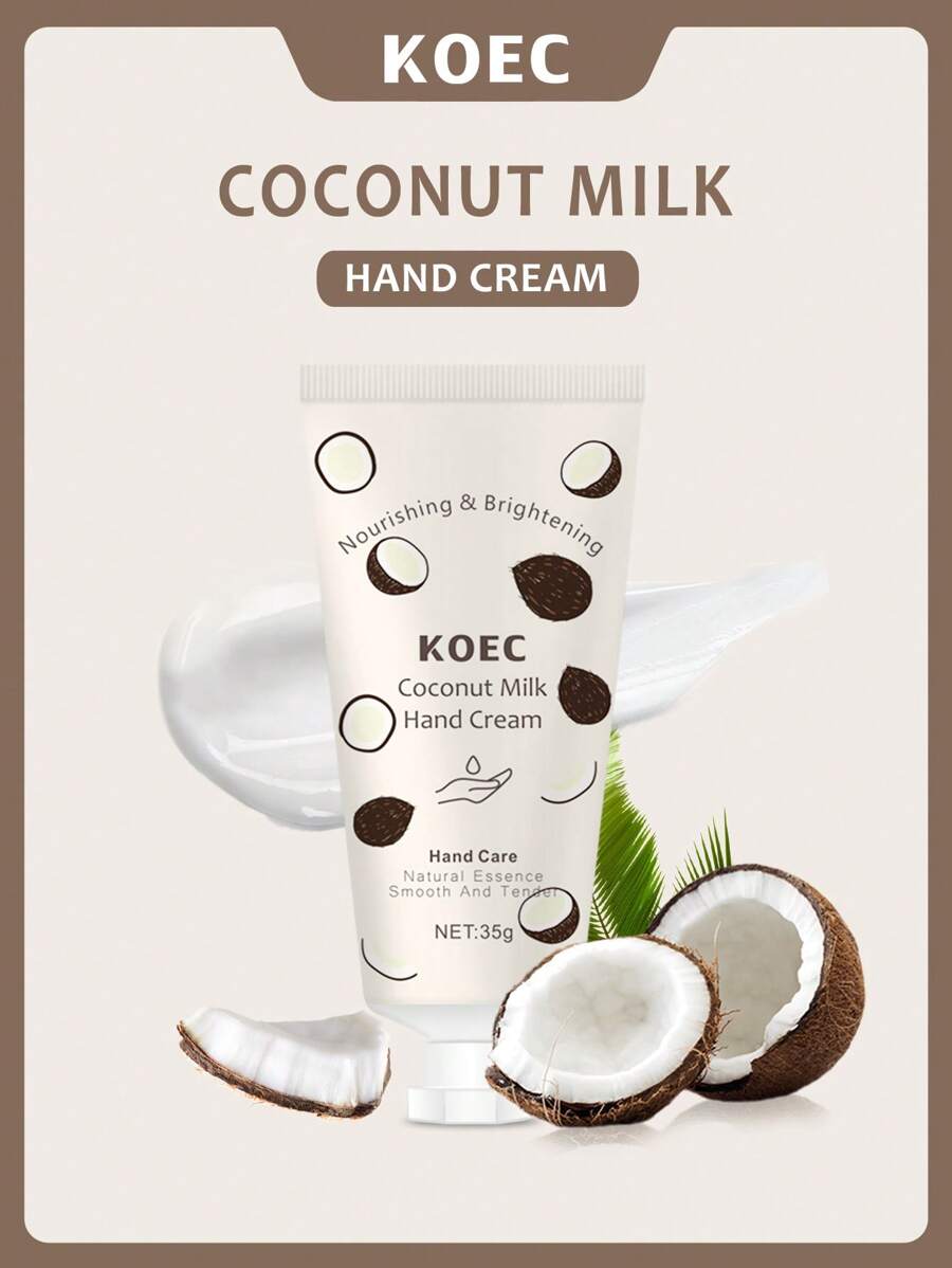 Coconut Milk Hand Cream Perfumed Hand Cream 35G, Softens & Smooths