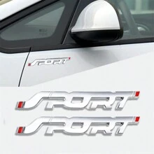 3D Sport Logo Emblem Badge Decals for Car, Truck, SUV, Universal Car Truck Side Fender Rear Trunk Adhesive Sticker - Multicolor - View 5