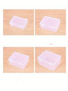 Bộ 4 hộp đựng đa năng trong suốt cỡ lớn-vừa-nhỏ dùng để đựng phụ kiện tóc, trang sức, mỹ phẩm, có nắp chống bụi và ẩm. Quà tặng cho phụ nữ và bé gái, hộp đựng trang sức, túi đựng, hộp đựng cọ trang điểm, giá đựng cọ, hộp đựng nước hoa, túi xách, quà tặng cho phụ nữ, quà Giáng sinh, ý tưởng quà tặng cho phụ nữ, trang trí phòng. - trắng - Xem 2