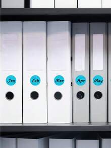 500pcs Blue 0.75 Inch Round Color-Coding Labels, Garage Stickers, Yard Price Stickers, Permanent Adhesive Circle Dot Stickers, Easy Write With Perforation - Blue - View 4