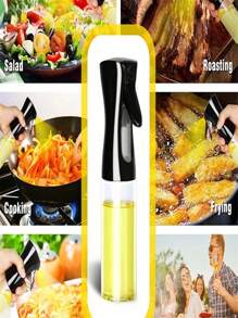 1 Pieza Pulverizador De Aceite Transparente Botella Spray De Aceite Atomizador Para Cocina - Negro - Ver 6