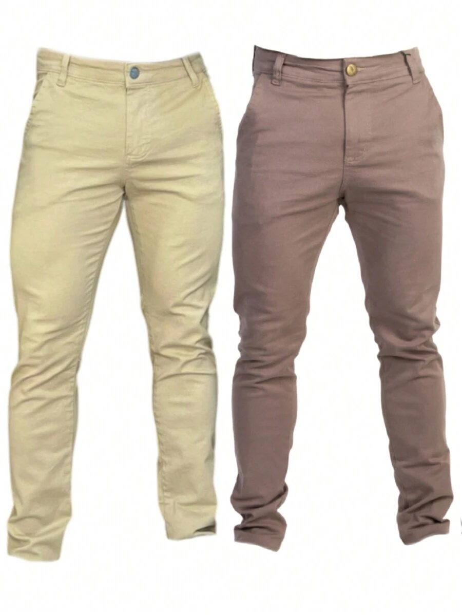 Urban Zone Jeans Men Pants - 1 màu be +1 kaki - Xem 1