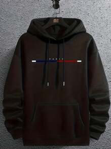 Sudadera con Capucha Estampado Paris - Negro - Ver 1