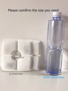 2入組寵物飲水噴泉過濾器工具適用於貓和狗狗適用於清潔 - 白色 - 查看 6