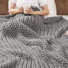 Handmade Throw - Grey - View 3
