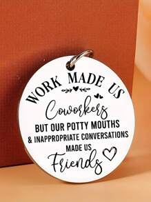 1入搞笑男同事禮物,員工感謝禮物,男士離職鑰匙扣,聖誕退休禮物