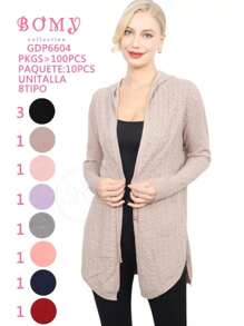 bonito ensamble con gorro de la marca bomy ,sudadera ,sueter - Rosa - Ver 1