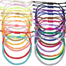 1pc Men's Lucky Braided Bracelet, Valentine's Day Gift, Wholesale Multilayered Men's Bracelet, Everyday Matching - Green - View 1