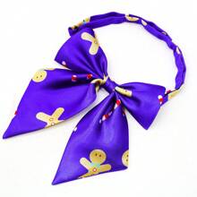 1 chiếc nơ Giáng sinh cho thú cưng, vòng cổ có thể điều chỉnh cho chó/mèo - Màu tím - Xem 7