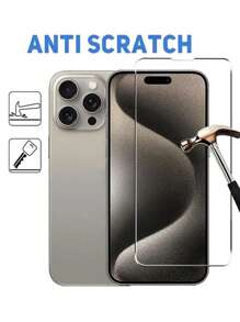 5 stuks gehard glas, compatibel met iPhone 16e, 15, 14, 13, 12, 11 Pro Max, X, XS, XR, Mini, 7, 8, 14 Plus, schermbeschermer, compatibel met iPhone 14, 15 Pro Max, glas, cadeau voor verjaardag, familie, vrienden, telefoonschermbeschermer, telefoonaccessoires