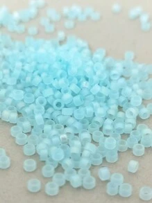 100g 0.25mm Matte Frosted Antique Beads In 20 Colors Suitable For Diy Bracelets, Necklaces, Wristbands - 2.5mm frosted matte antique beads - View 9