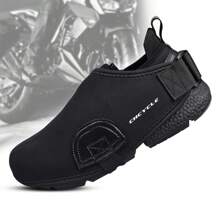 CHCYCLE Motorcycle Gear Shift Pads, Motorbike Boots Accessories Windproof Protective Riding Warm Shoe Cover - Black - View 1