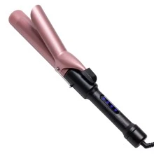 Rizador De Cabello Con Pantalla Lcd De 32 Mm Y Pinza Para Ondas En Color Rosa Dorado - Oro rosa - Ver 1