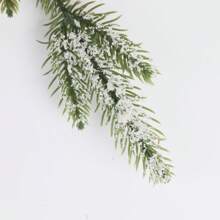 3 件/包漿果莖,帶有聖誕漿果、松枝、雪花和人造松果,用於插花、花環製作、冬季節日裝飾、聖誕派對用品 - 紅色 - 查看 4