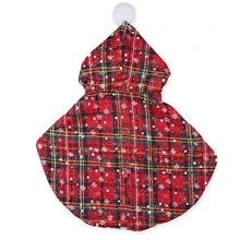 1件全新創意寵物服裝,聖誕節貓裝和有趣狗披風套裝,現貨直接銷售 - 紅色 - 查看 5