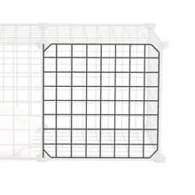 寵物圍籬籠配件diy 35cm*35cm 黑色鐵網門 - 黑色 - 查看 2