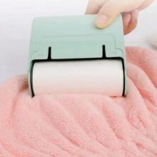 Coral Fleece Bowknot Hair Drying Cap/bath Cap With Thickened Soft And Quick-drying Features - Pink - View 5