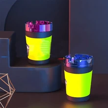 1pc Portable Outdoor/Indoor/Car Use Ashtray - Purple - View 4