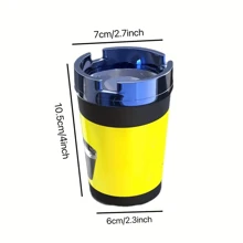 1pc Portable Outdoor/Indoor/Car Use Ashtray - Purple - View 5