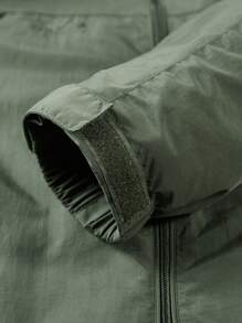 Men's Waterproof Hooded Sports Jacket Windbreaker, Suitable For Outdoor Camping Or Sports With Elasticity Gym Clothes Men