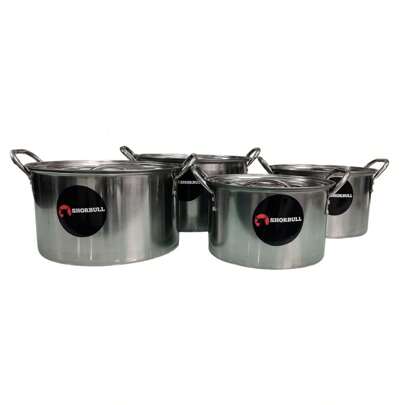 Juego de Ollas con Tapa Acero Inoxidable 8 piezas EveryDay