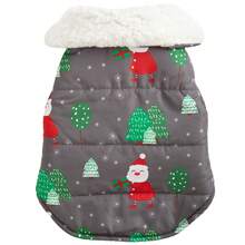 Hollypet 1 Miếng Màu xám Giáng sinh Phong cách Thú cưng Lông cừu Hoodie , Dày Và Ấm áp , Thích hợp Đối với Chó nhỏ In Mùa Đông - Xám - Xem 1