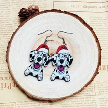 Christmas Spotted Small Dog - Black and White - View 2