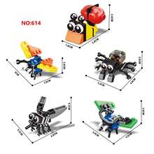 Small Building Block Insect Puzzle, Random Delivery Of Multiple Styles, Suit Includes Multiple Insect Style Building Blocks, Various Colors And Mini Creative Insect Shaped Building Blocks - Multicolor - View 3