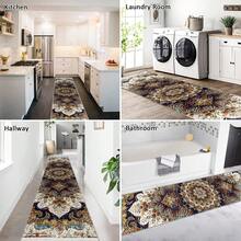 洗衣間地毯/長廊地毯踏步墊/廚房墊子,柔軟防滑可機洗的樓梯地毯踏步墊,適用於走廊/客廳/臥室/日光房/硬木地板 - 駝色 - 查看 9