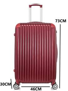 Conjunto 3 Malas De Bordo Viagem Nacional Internacional Com 4 Rodas Duplas 360º Com Trava De Encaixe , Cadeado TSA Embutido , Divisório Interno , Extensor Extra - Multicolorido - Visão 10