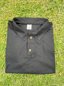 Men Polo Shirts - 黑色 - 查看 2