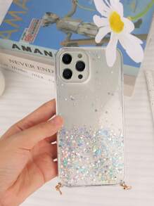 Crossbody 手机壳 1 件白色闪光链可拆卸 Crossbody 手机壳兼容 Iphone 11/11Pro/11ProMax/12/12Pro/12ProMax/13/13Pro/13ProMax/14/14Pro/14Plus/14ProMax/15/15Plus/15Pro/15ProMax/7/8/7Plus/8Plus/X/XS/XR/XSMax、Galaxy S22 Ultra - 白色 - 查看 3