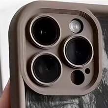 1入咖啡色防摔TPU軟殼手機殼，帶有精確的相機孔，適用於iPhone 7/8/11/12/13/14/15/X/Xr/Xs/Pius/Pro/Pro Max/Se2 - 咖啡色[0] - 查看 2