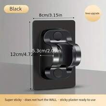 1個可調節和可分離的淋浴支架底座,浴室無痕淋浴架,掛式淋浴架,金色鍍黑色淋浴管和頭,不鏽鋼淋浴管,三種顏色選擇