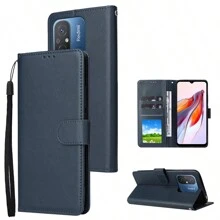 A Đen Ví Với Card Slot Khung ảnh Ủng hộ Chức năng Flip Loại vỏ Tương thích với Xiaomi Redmi 12C 10 10A 10c 9 9A NFC 9T 9AT Xiaomi POCO X5 X5 M3 C31 Silicone mềm Mùa Thu Phòng chống Che phủ lột vỏ - màu đen - Xem 6