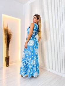 Women Dresses - 藍色 - 查看 2