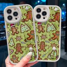 Christmas Cookies Pattern Personalized Wrist Strap Kickstand Phone Case - White - View 2