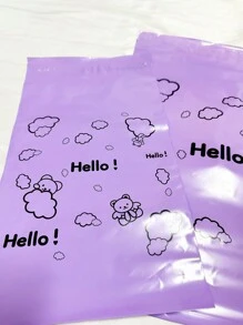 10 cái Màu sắc tùy ý Phim hoạt hình dễ thương Gấu Tự dính Nhựa Túi đóng gói Đối với Vận chuyển Và Đóng gói - Nhiều màu - Xem 7