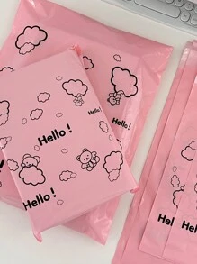10 cái Màu sắc tùy ý Phim hoạt hình dễ thương Gấu Tự dính Nhựa Túi đóng gói Đối với Vận chuyển Và Đóng gói - Nhiều màu - Xem 3