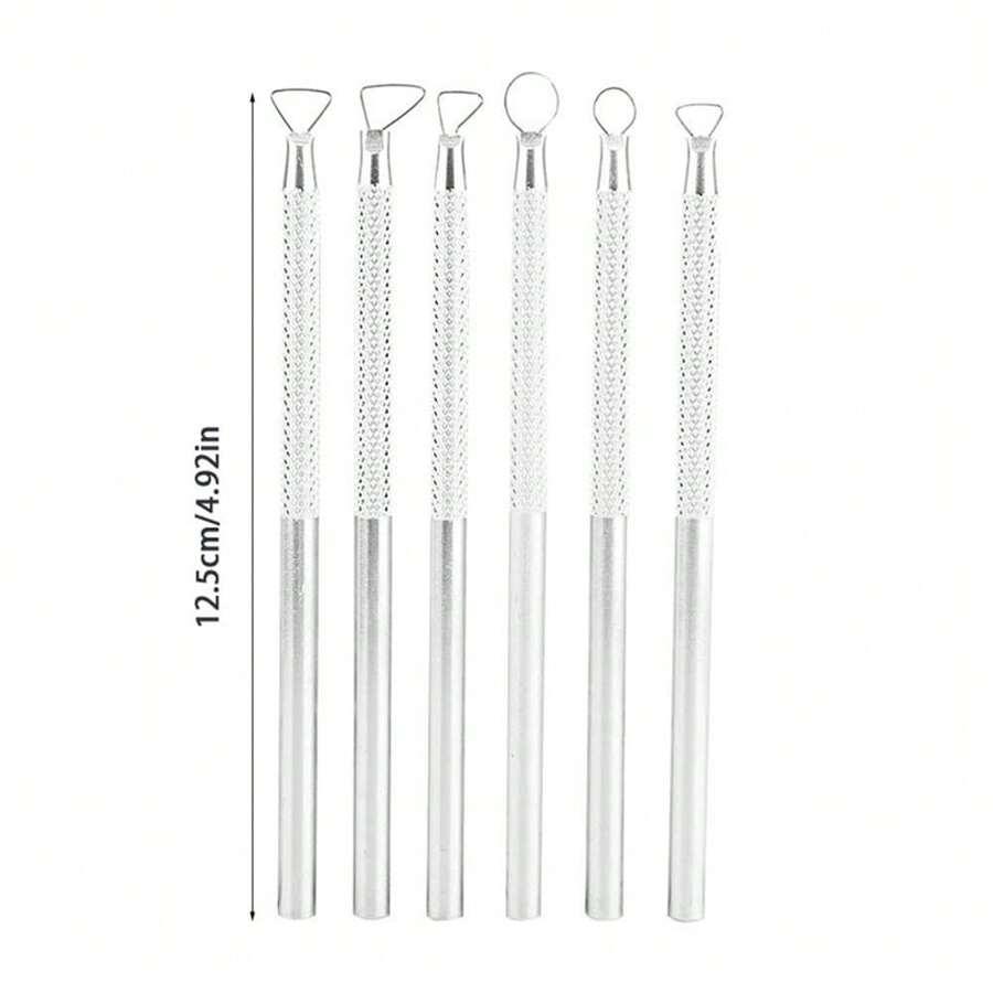 6pcs Aluminum Rods Sculpting Carve Modeling Wax Soap Carving Clay