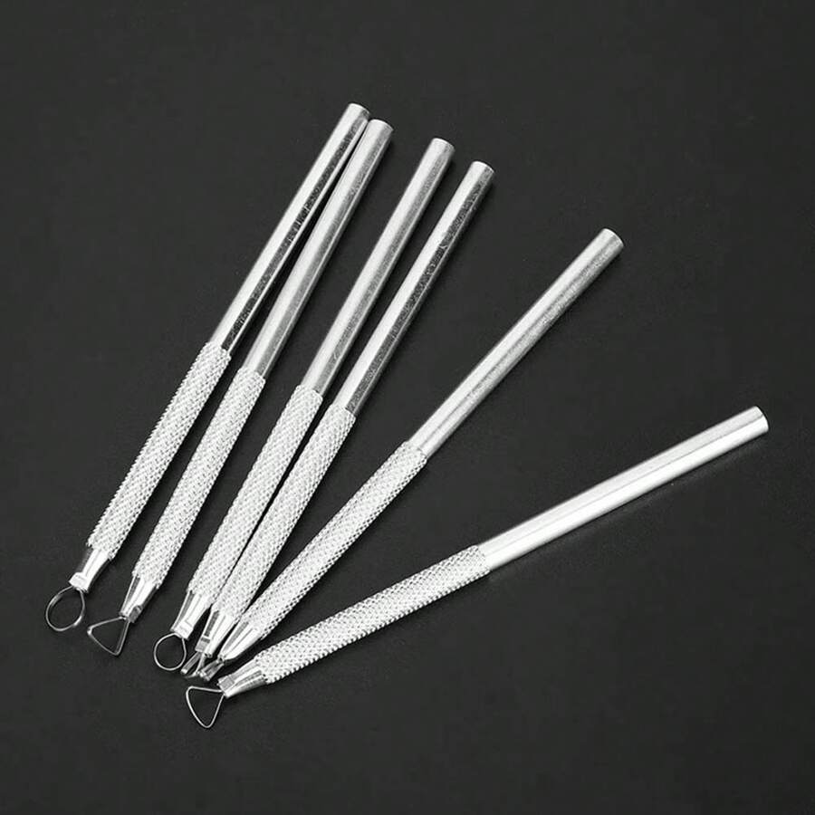 6pcs Aluminum Rods Sculpting Carve Modeling Wax Soap Carving Clay