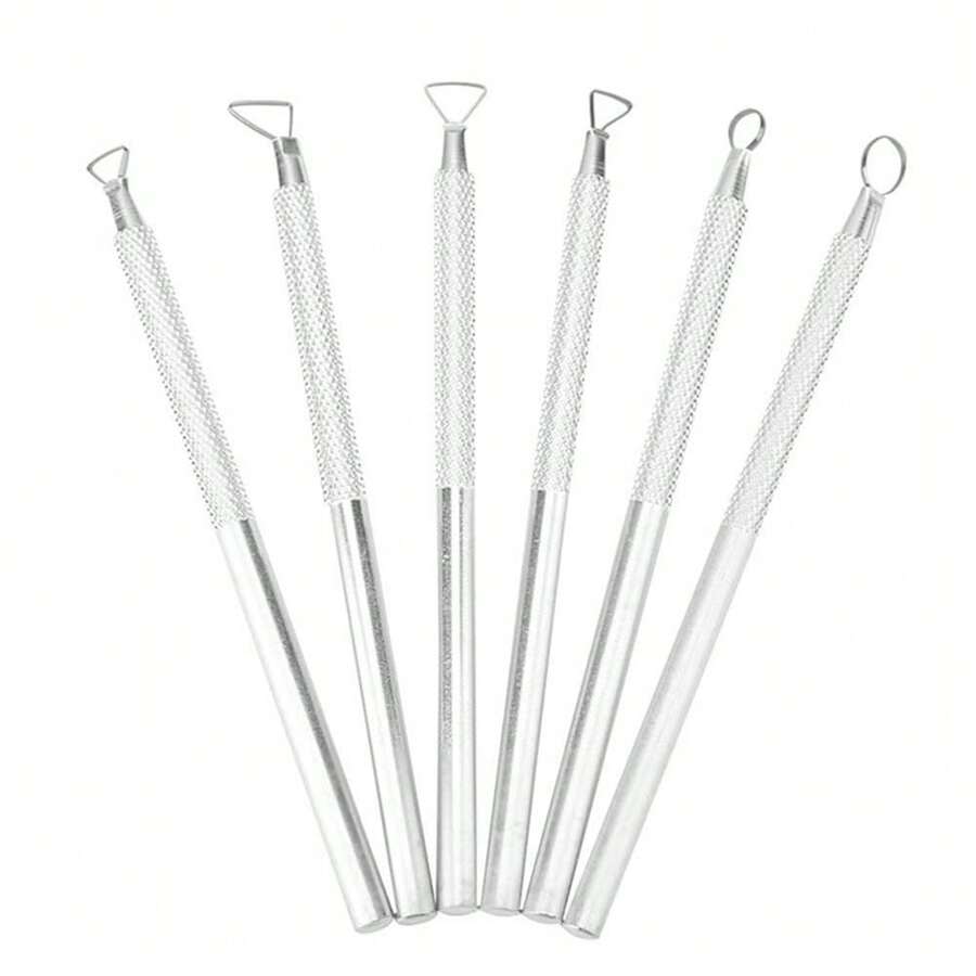 6pcs Aluminum Rods Sculpting Carve Modeling Wax Soap Carving Clay