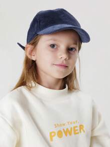 Unisex Kids' Fashionable Color Block Letter Printed Anti-static Loose Half-high Collar Fleece Sweatshirt, Autumn And Winter - White - View 3