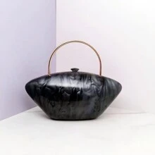 新品女士亚克力手拿包、婚礼/派对单肩包/斜挎包、手提包/链条包